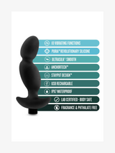 Load image into Gallery viewer, Anal Adventures - Platinum Prostate Massager 04 Black 6.5-Inch Vibrating Rechargeable Anal Plug $39.99 USD
