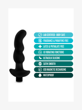 Load image into Gallery viewer, Anal Adventures - Platinum Prostate Massager 03 Black 6-Inch Vibrating Rechargeable Anal Plug