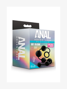 Anal adventures<br>- Platinum Black 16-Inch Anal Beads