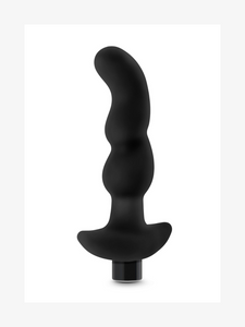 Anal Adventures - Platinum Prostate Massager 03  Black 6-Inch Vibrating Rechargeable Anal Plug